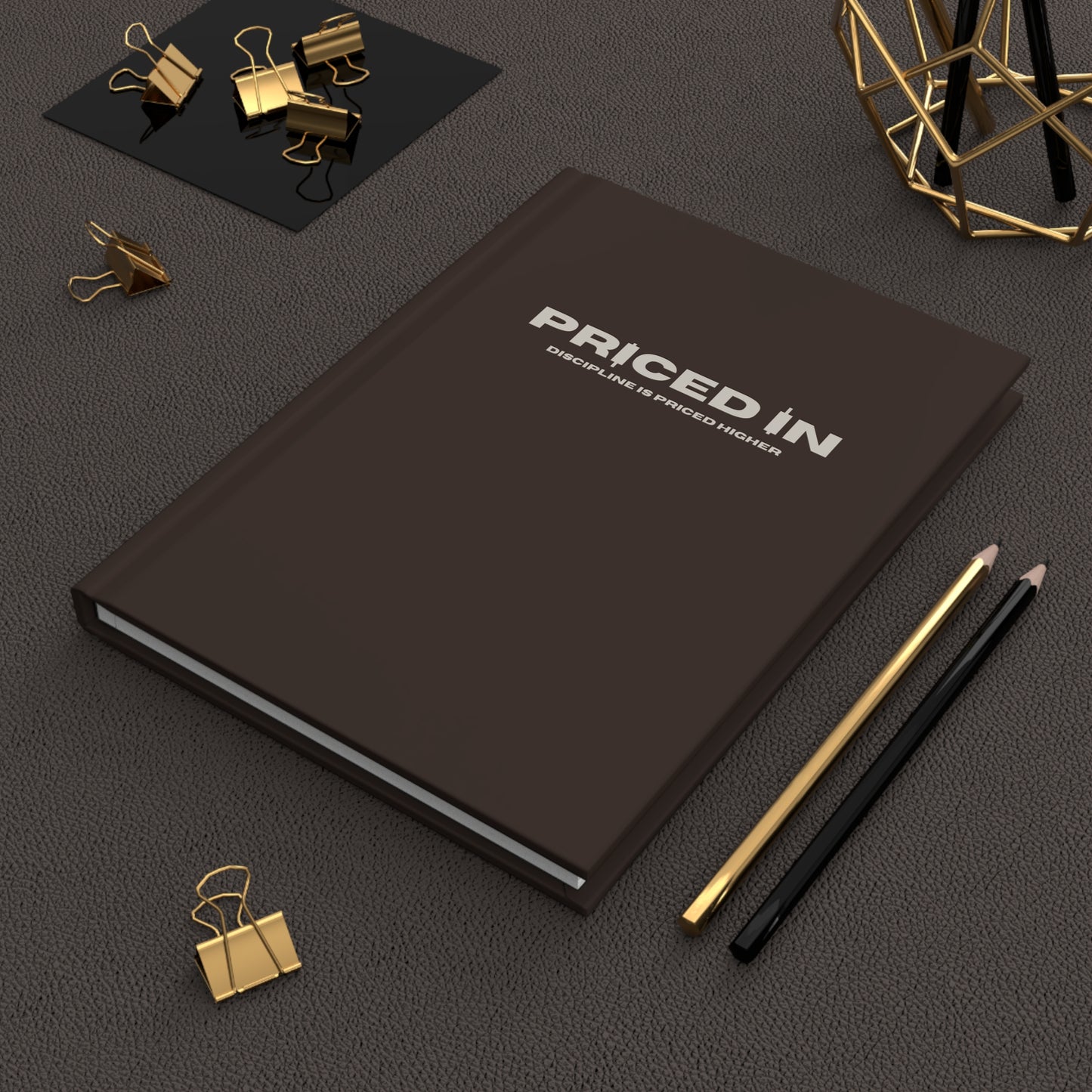 Customizable Priced In Hardcover Journal