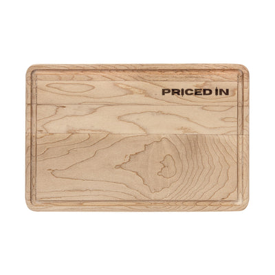 Priced In Wood Cutting Board