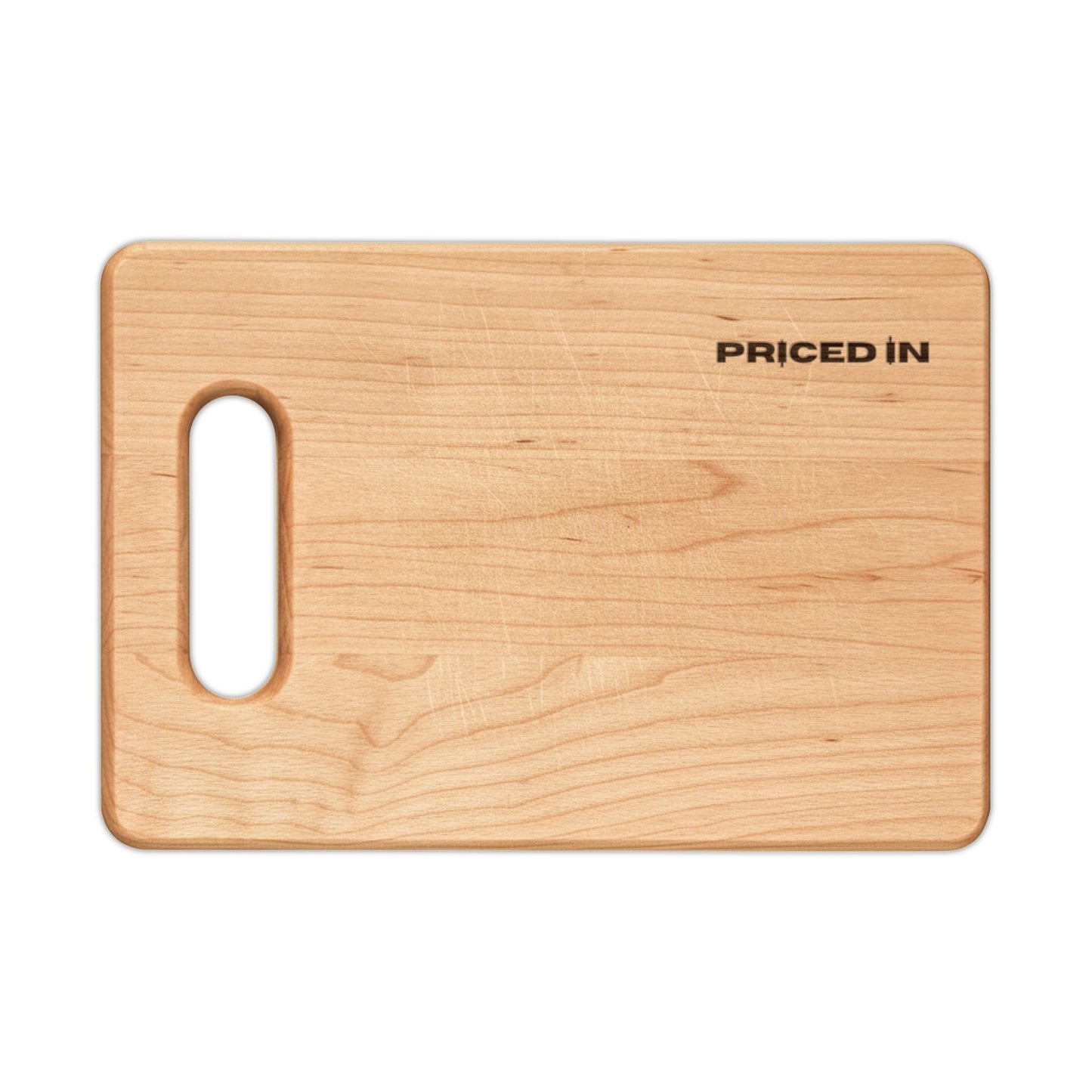 Priced In Wood Cutting Board